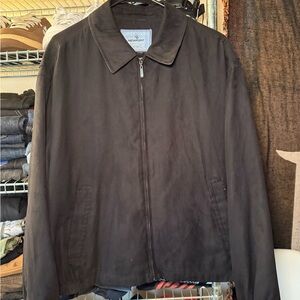 Newport Men's Black Lightweight Suedetype Jacket